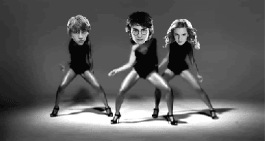Harry-potter-ron-weasley-hermione-granger-single-ladies-beyonce-dancing-funny