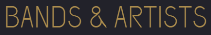 bands artists